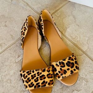 J Crew Factory size 8.5 Leopard Print Women's Sandals